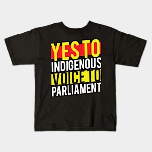 Vote Yes To The Voice - Indigenous Voice To Parliament Kids T-Shirt